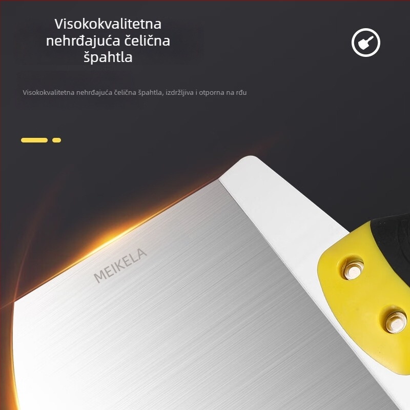 Nehrđajući čelični zakrivljeni trowel za zidare i malter, špatula za malter i lopatica za malter u obliku ventilatora