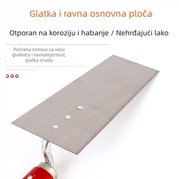Špatula za žbukanje s drvenom drškom, debeli dizajn, za zidanje i postavljanje pločica, brend Moxuan