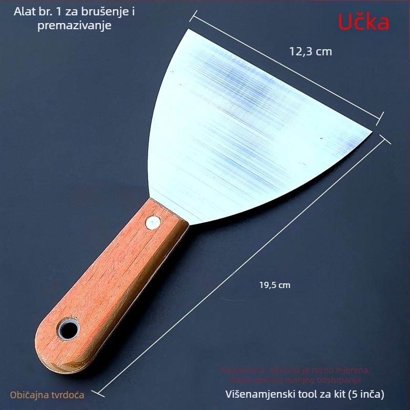 Čelična oštrica alata za struganje – uklanjanje kit-a s automobila i mehaničko čišćenje