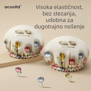 Kupaonska kapa za tuš EVA, trodimenzionalna, vodootporno za djecu, otporna na masnoću i dim, debeo dvostruki sloj