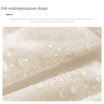 Kupaonska kapa za tuš EVA, trodimenzionalna, vodootporno za djecu, otporna na masnoću i dim, debeo dvostruki sloj