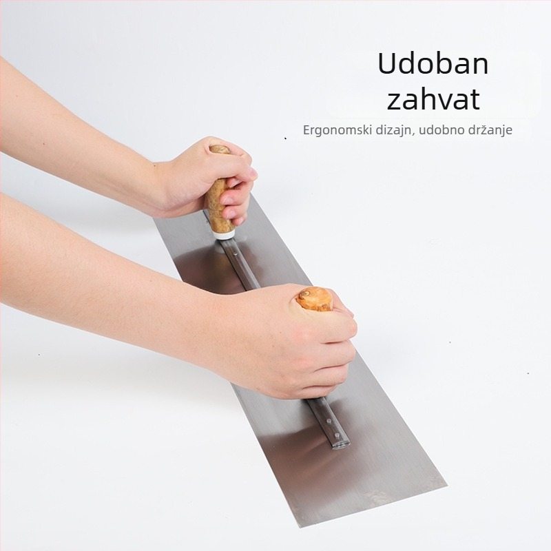 Dvostruka malterska špatula, tip ravne oštrice, čelik, Shengbangwei, građevinarstvo