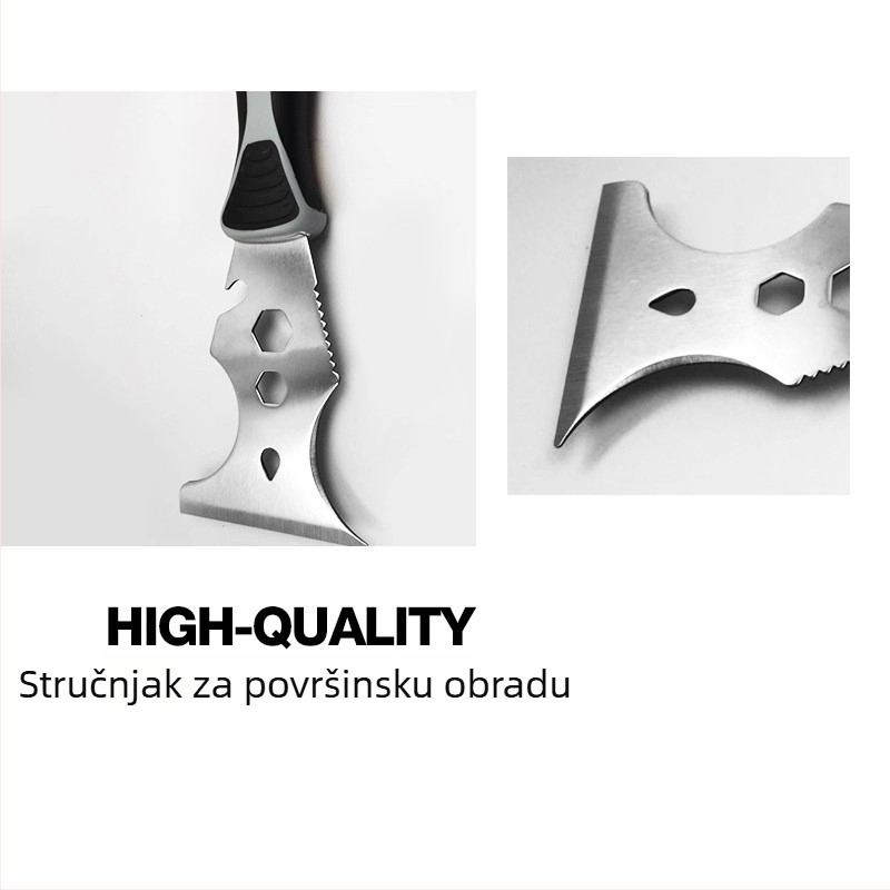 Rolling Dog Nož za špachtlu od karbonskog čelika – pločasti tip, za struganje boje sa zidova, višestruka namjena