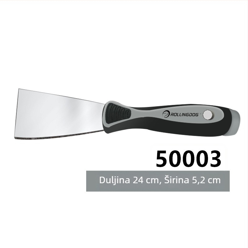 Rolling Dog Nož za špachtlu od karbonskog čelika – pločasti tip, za struganje boje sa zidova, višestruka namjena