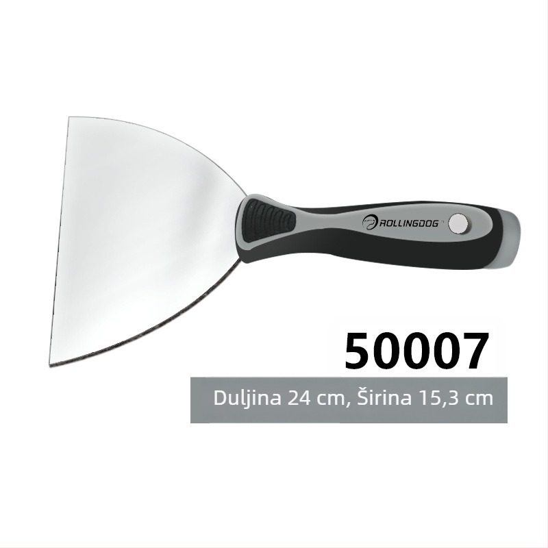 Rolling Dog Nož za špachtlu od karbonskog čelika – pločasti tip, za struganje boje sa zidova, višestruka namjena