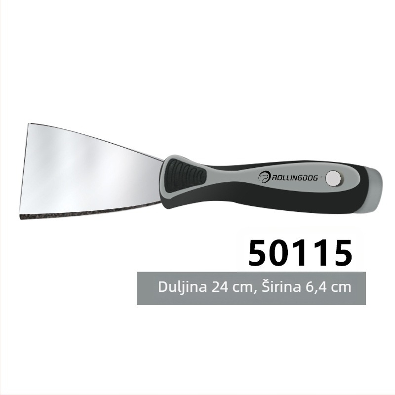 Rolling Dog Nož za špachtlu od karbonskog čelika – pločasti tip, za struganje boje sa zidova, višestruka namjena