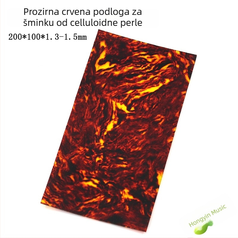 Dekorativna pločica glave gitare s inlayom od školjke i bisernim ukrasom, ABS materijal