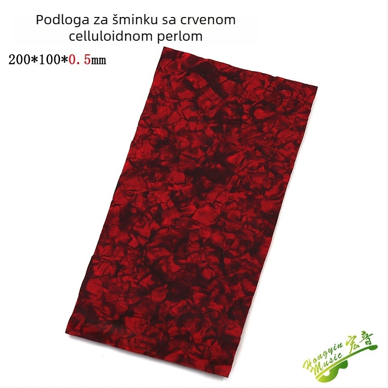 Dekorativna pločica glave gitare s inlayom od školjke i bisernim ukrasom, ABS materijal