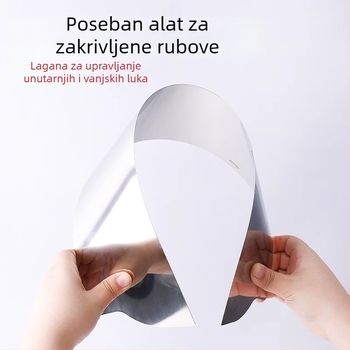 Arčni škrabac s visokoelastičnom čeličnom oštricom, cilindrični luk dizajn, alat za špaklanje