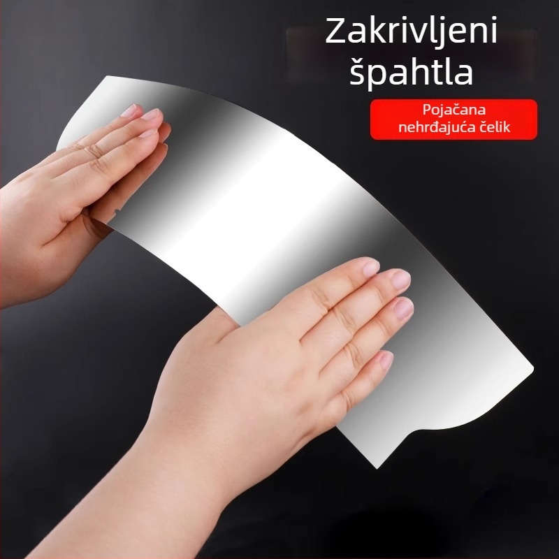 Arčni škrabac s visokoelastičnom čeličnom oštricom, cilindrični luk dizajn, alat za špaklanje