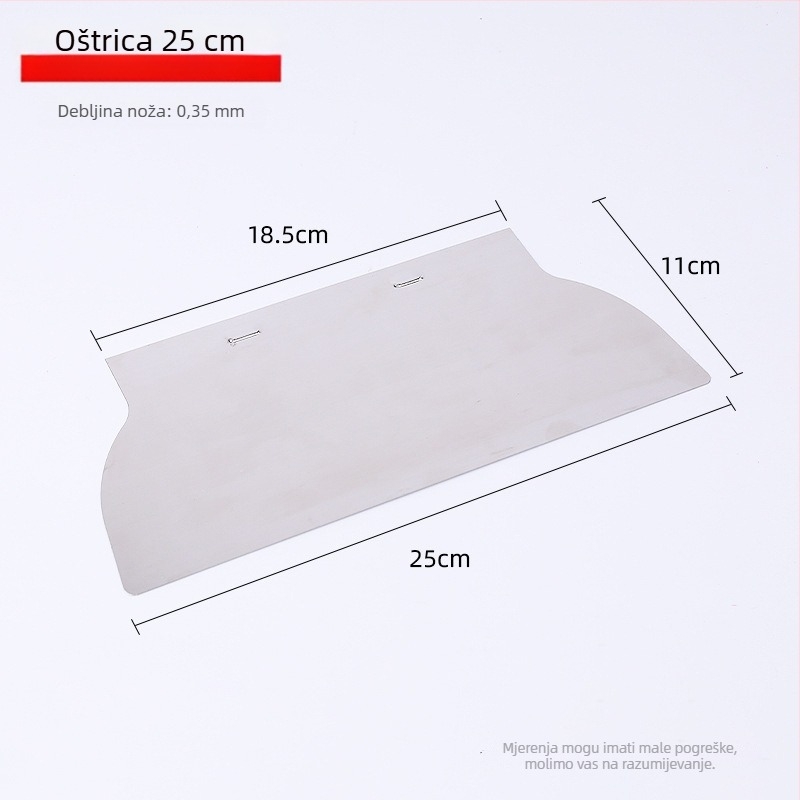 Arčni škrabac s visokoelastičnom čeličnom oštricom, cilindrični luk dizajn, alat za špaklanje