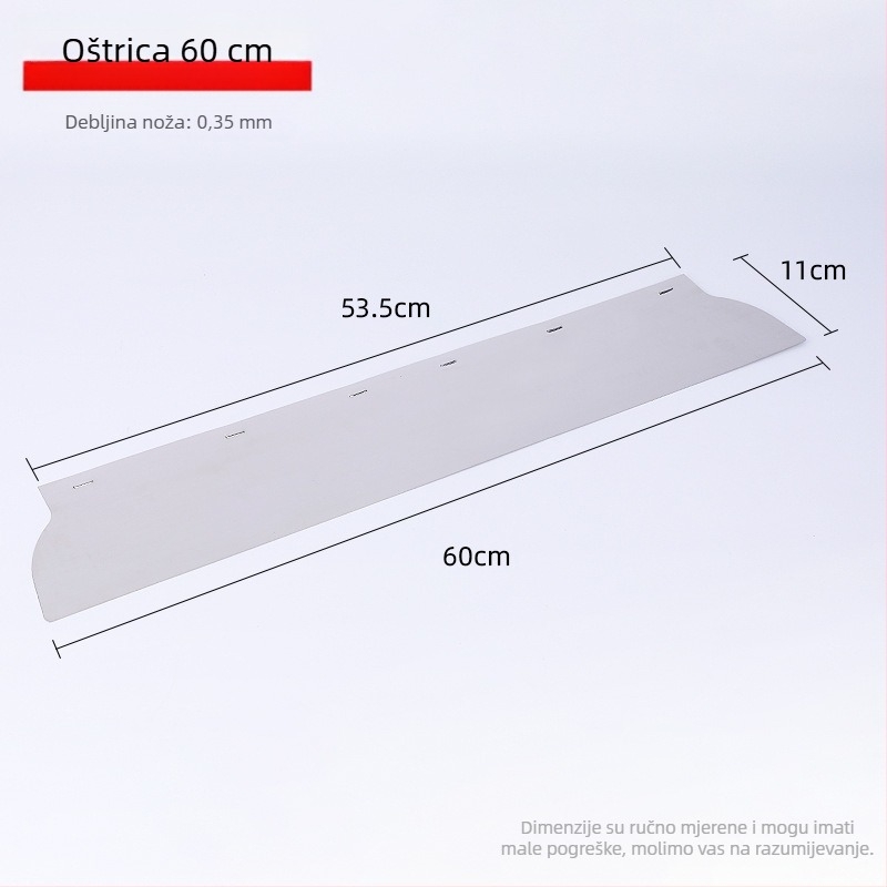 Arčni škrabac s visokoelastičnom čeličnom oštricom, cilindrični luk dizajn, alat za špaklanje