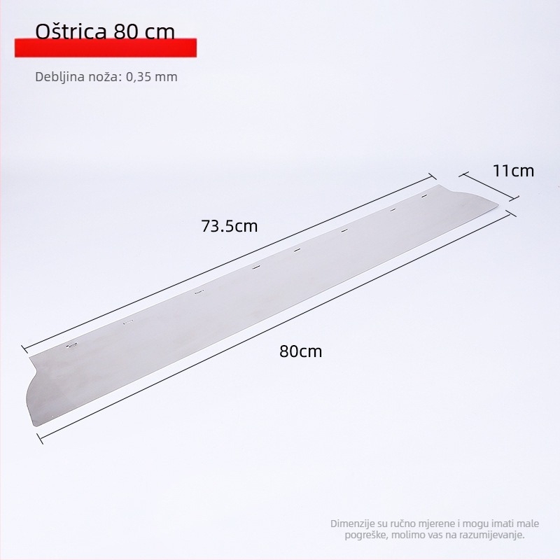 Arčni škrabac s visokoelastičnom čeličnom oštricom, cilindrični luk dizajn, alat za špaklanje