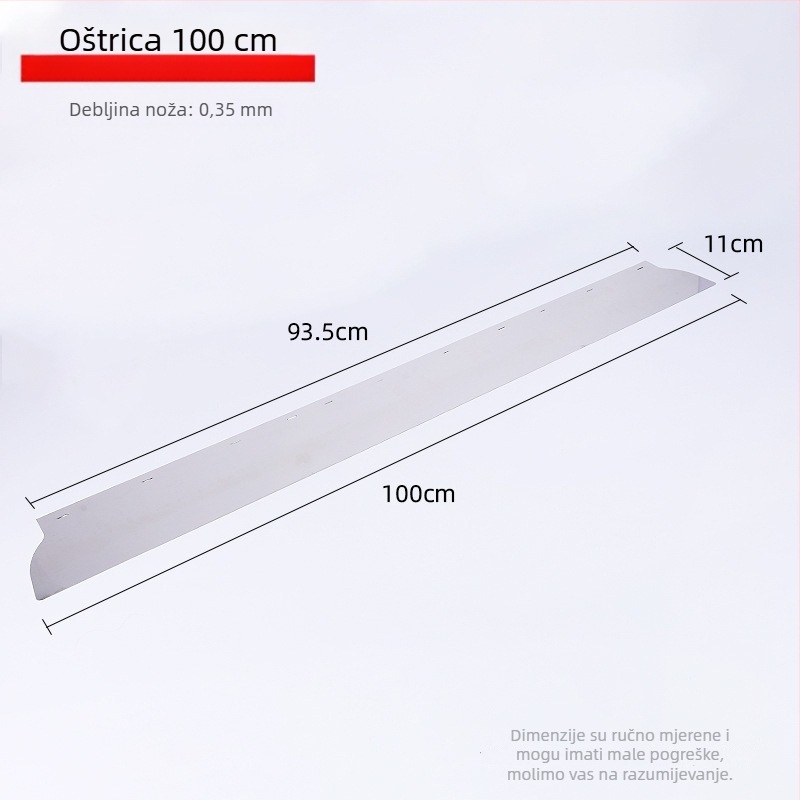 Arčni škrabac s visokoelastičnom čeličnom oštricom, cilindrični luk dizajn, alat za špaklanje