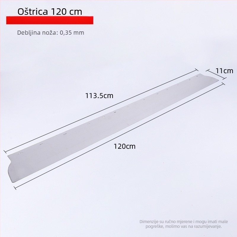 Arčni škrabac s visokoelastičnom čeličnom oštricom, cilindrični luk dizajn, alat za špaklanje