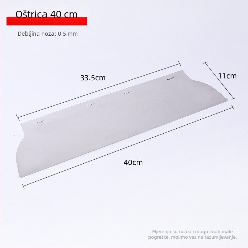 Arčni škrabac s visokoelastičnom čeličnom oštricom, cilindrični luk dizajn, alat za špaklanje