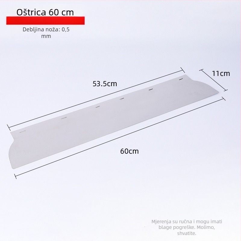 Arčni škrabac s visokoelastičnom čeličnom oštricom, cilindrični luk dizajn, alat za špaklanje