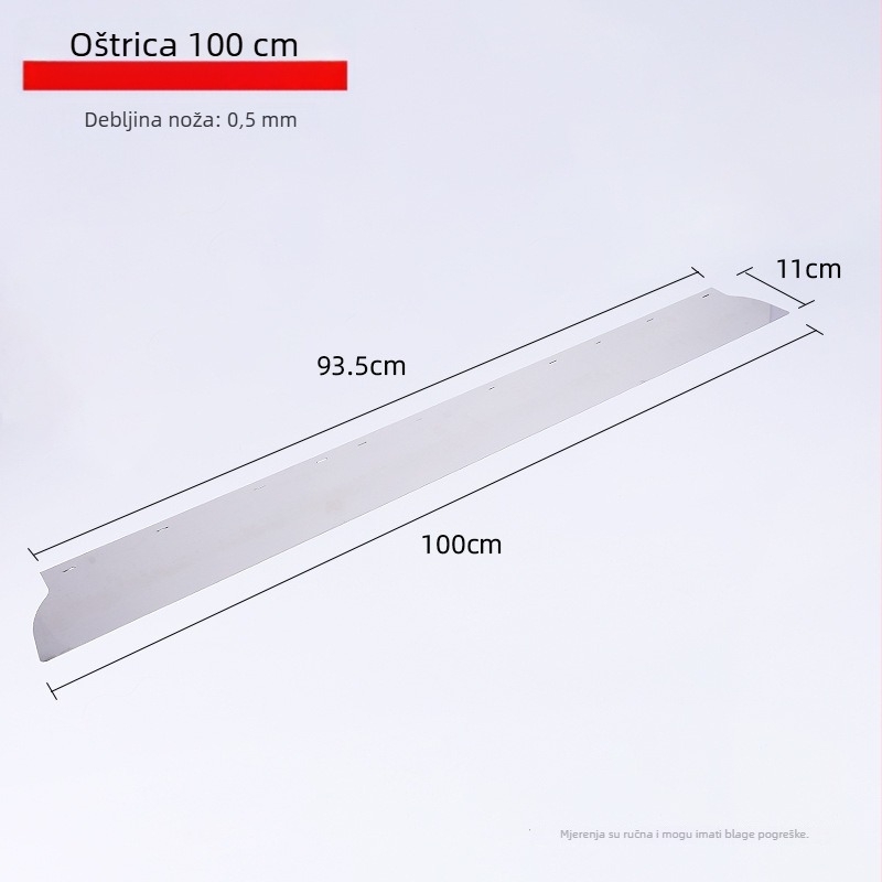 Arčni škrabac s visokoelastičnom čeličnom oštricom, cilindrični luk dizajn, alat za špaklanje