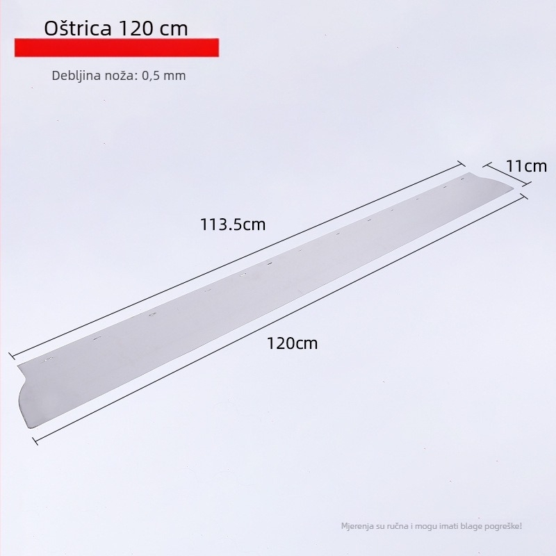 Arčni škrabac s visokoelastičnom čeličnom oštricom, cilindrični luk dizajn, alat za špaklanje