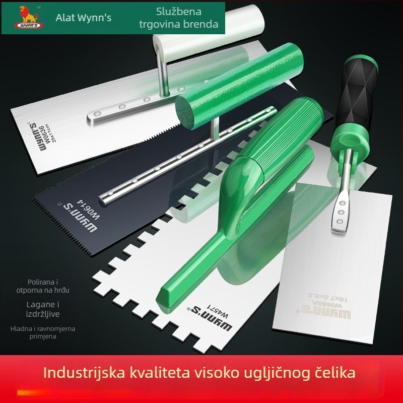 Power Lion zubasta gleter lopatica – plastična, za žbukanje, pločice i kutne zidarske radove