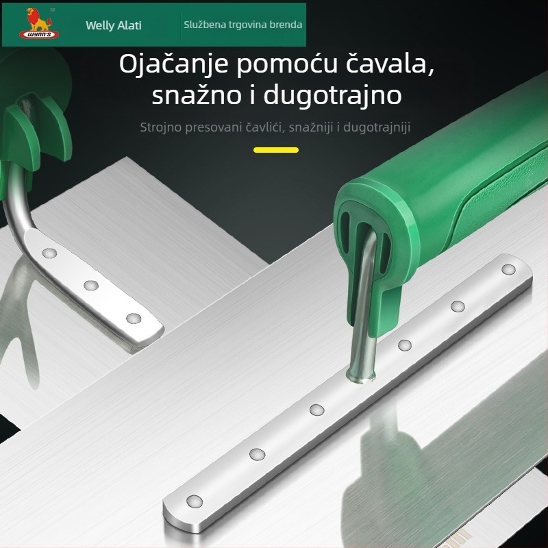 Power Lion zubasta gleter lopatica – plastična, za žbukanje, pločice i kutne zidarske radove