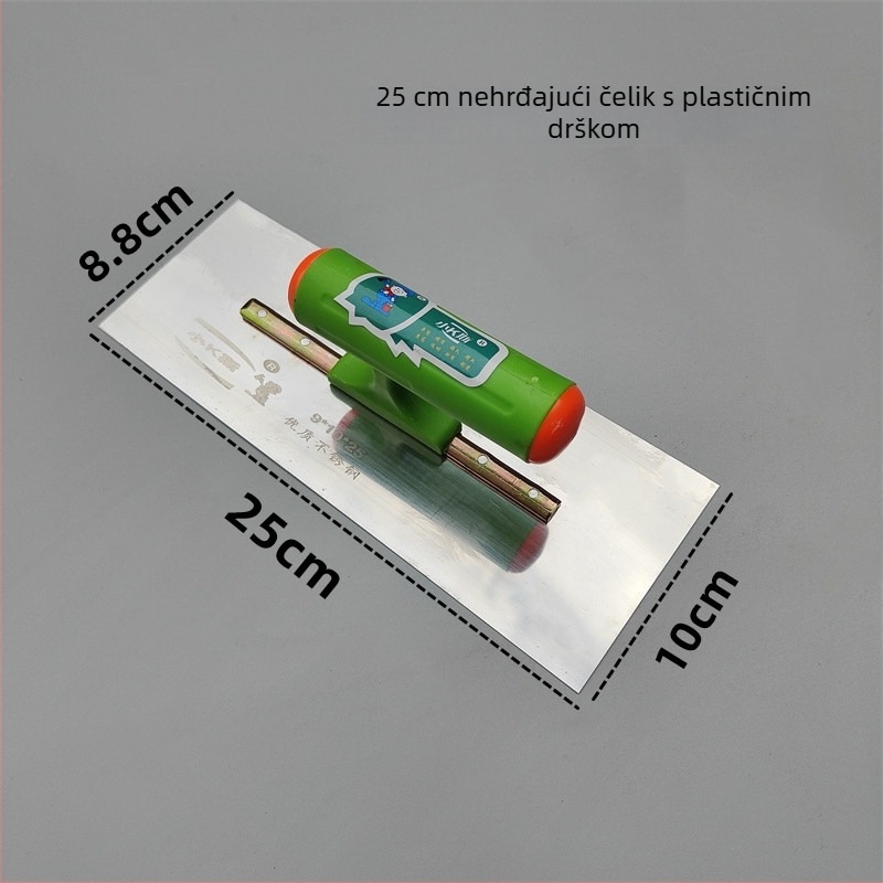 Špatalj za žbukanje s plastičnim držalom, bez čavlića, oštrica od čelika