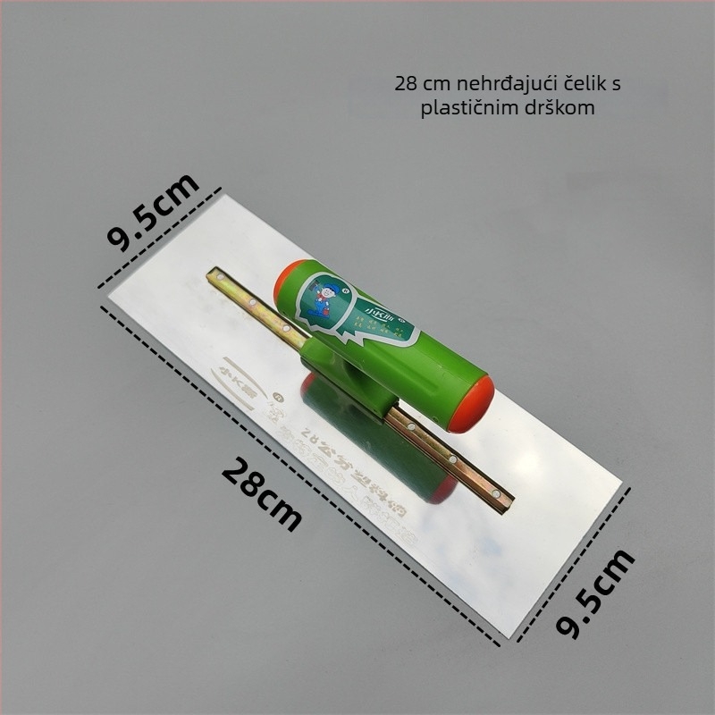 Špatalj za žbukanje s plastičnim držalom, bez čavlića, oštrica od čelika