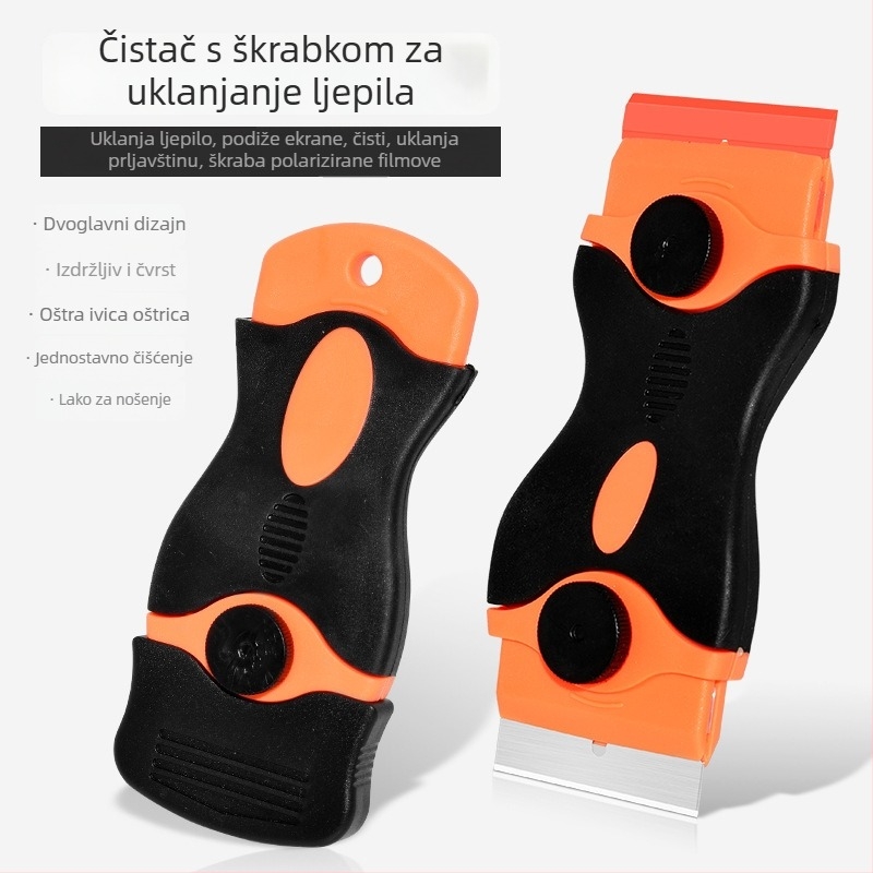 Set alata za čišćenje s nožem-špachtlom — oštrica od 45# čelika, plastična drška, namijenjen uklanjanju ljepila s zaslona mobitela i autofolija