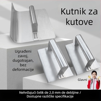 Jiuchuan nehrđajući čelični kutni nož za niveliranje unutarnjih i vanjskih kutova – alat za žbukanje betona