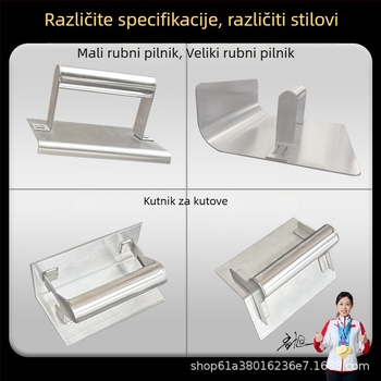 Jiuchuan nehrđajući čelični kutni nož za niveliranje unutarnjih i vanjskih kutova – alat za žbukanje betona