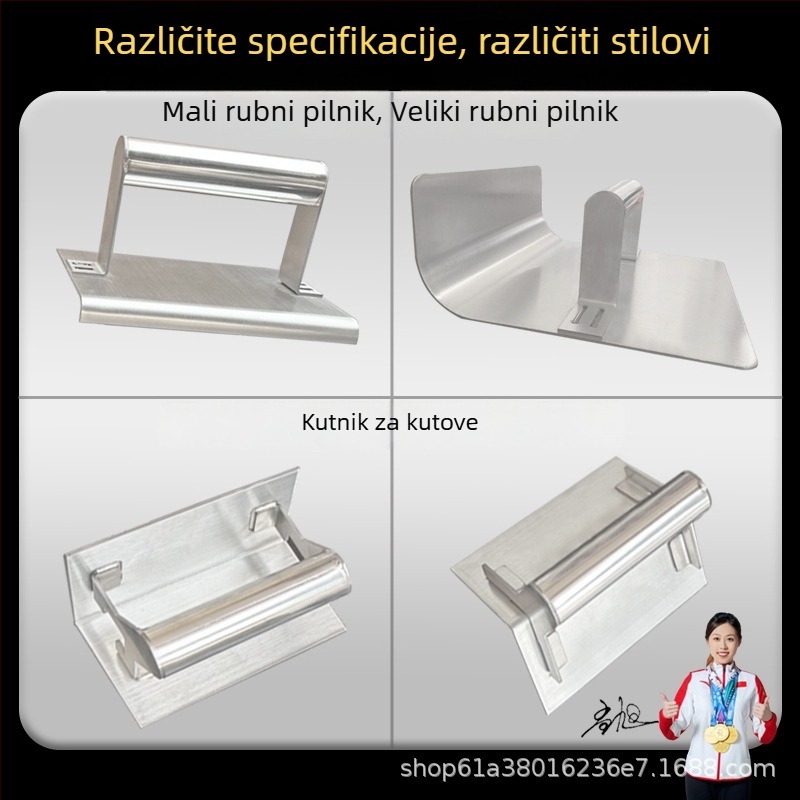 Jiuchuan nehrđajući čelični kutni nož za niveliranje unutarnjih i vanjskih kutova – alat za žbukanje betona