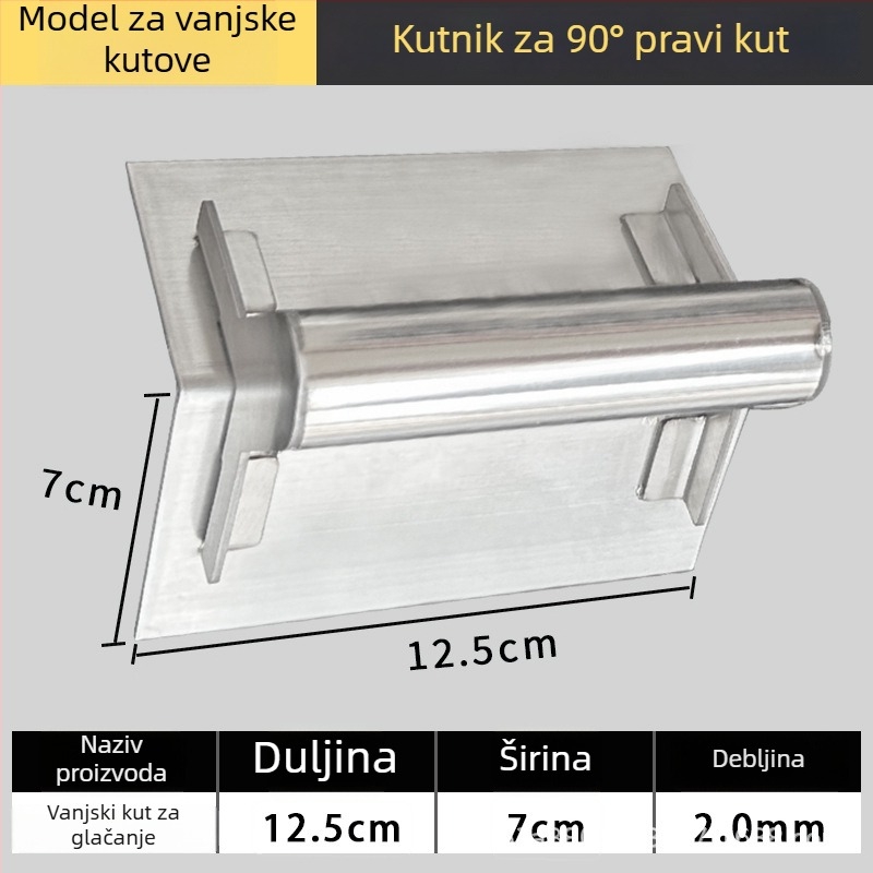 Jiuchuan nehrđajući čelični kutni nož za niveliranje unutarnjih i vanjskih kutova – alat za žbukanje betona