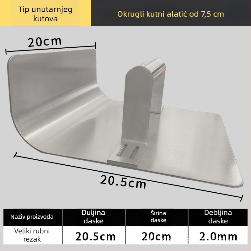Jiuchuan nehrđajući čelični kutni nož za niveliranje unutarnjih i vanjskih kutova – alat za žbukanje betona