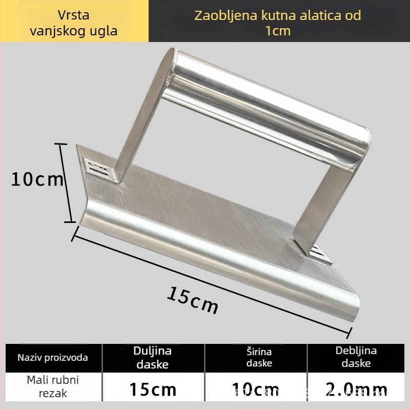 Jiuchuan nehrđajući čelični kutni nož za niveliranje unutarnjih i vanjskih kutova – alat za žbukanje betona