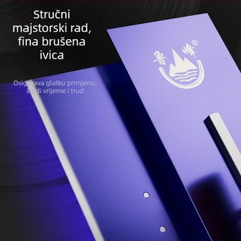 Lu Feng žbukarska špatula od nehrđajućeg čelika s drvenom ručkom – brušenje, za kućne renovacije i građevinske radove