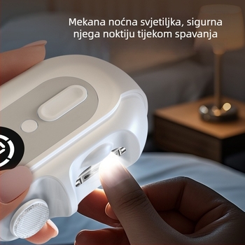 Električna pilica za nokte, model S06, ABS+SUS420 čelik, težina 210 g, višenamjenski alat za njegu noktiju