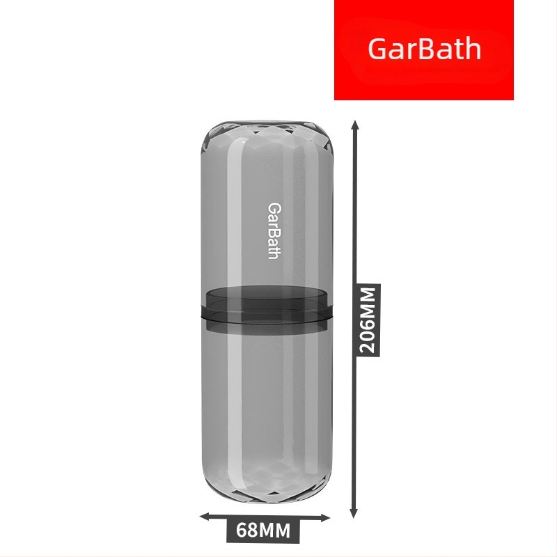 Putni set čašice za ispiranje usta s prozirnim dijelom za četkicu i kutijom za pastu, ABS, 12 komada u pakiranju, mogućnost prilagodbe logotipa