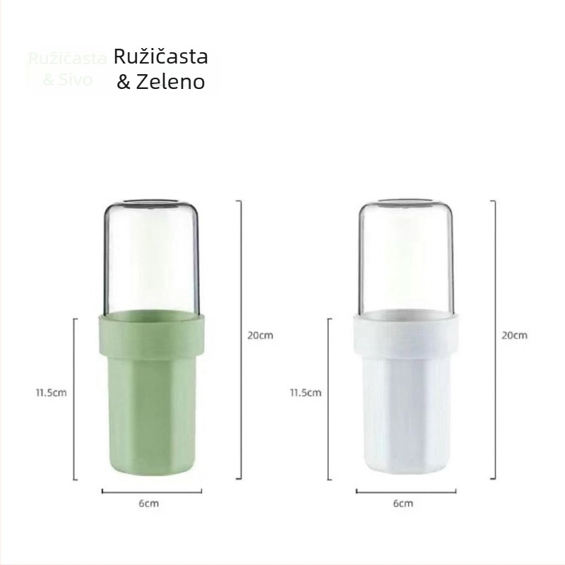 Držač četkica za zube – plastični, putni set za pohranu, prijenosni, 1 komad