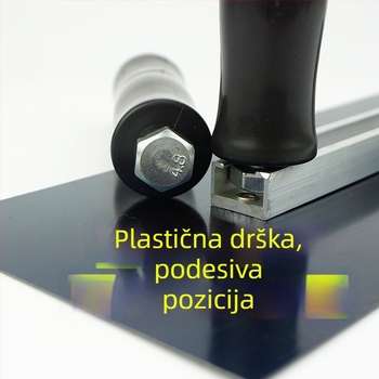 Dvostruki držač plosnatog glett špatule za gletanje, debljina noža 0,5 mm, serija plosnatih noževa