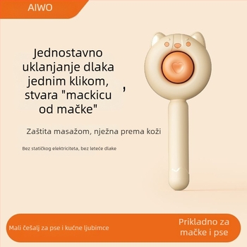 Aiwo Četka za njegu mačaka i psa za uklanjanje otpadne dlake