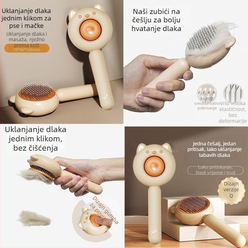 Aiwo Četka za njegu mačaka i psa za uklanjanje otpadne dlake