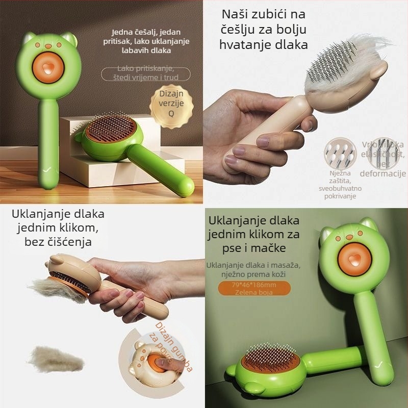 Aiwo Četka za njegu mačaka i psa za uklanjanje otpadne dlake