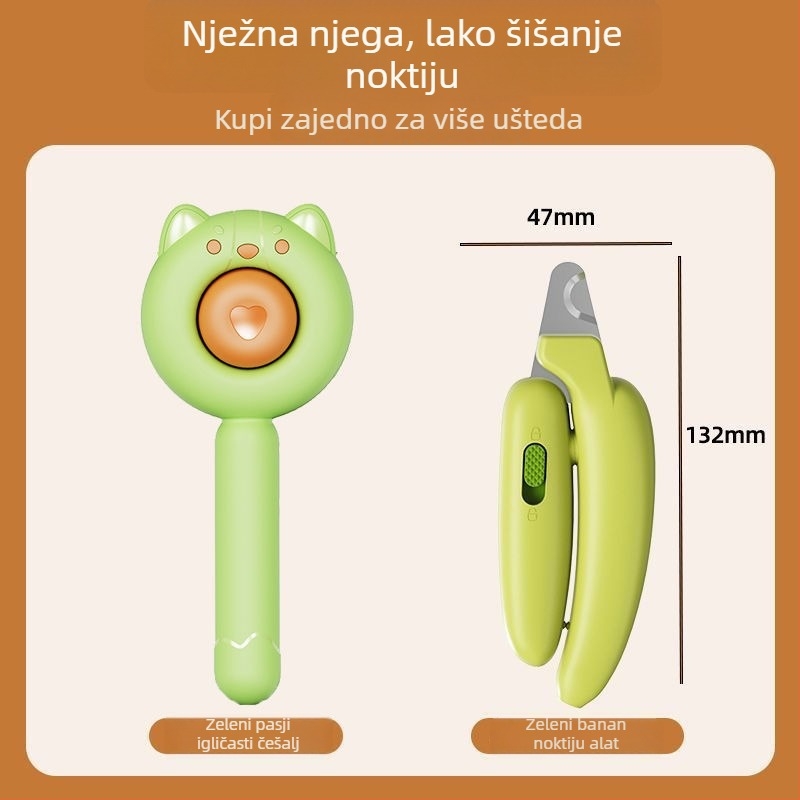 Aiwo Četka za njegu mačaka i psa za uklanjanje otpadne dlake