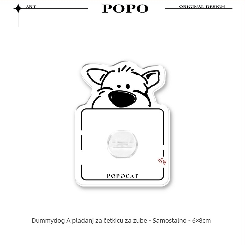 Metalni držač četkica za zube, zidni uz UV sterilizaciju i klips za pastu