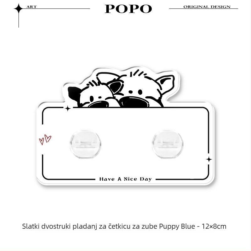 Metalni držač četkica za zube, zidni uz UV sterilizaciju i klips za pastu