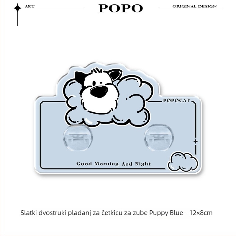 Metalni držač četkica za zube, zidni uz UV sterilizaciju i klips za pastu