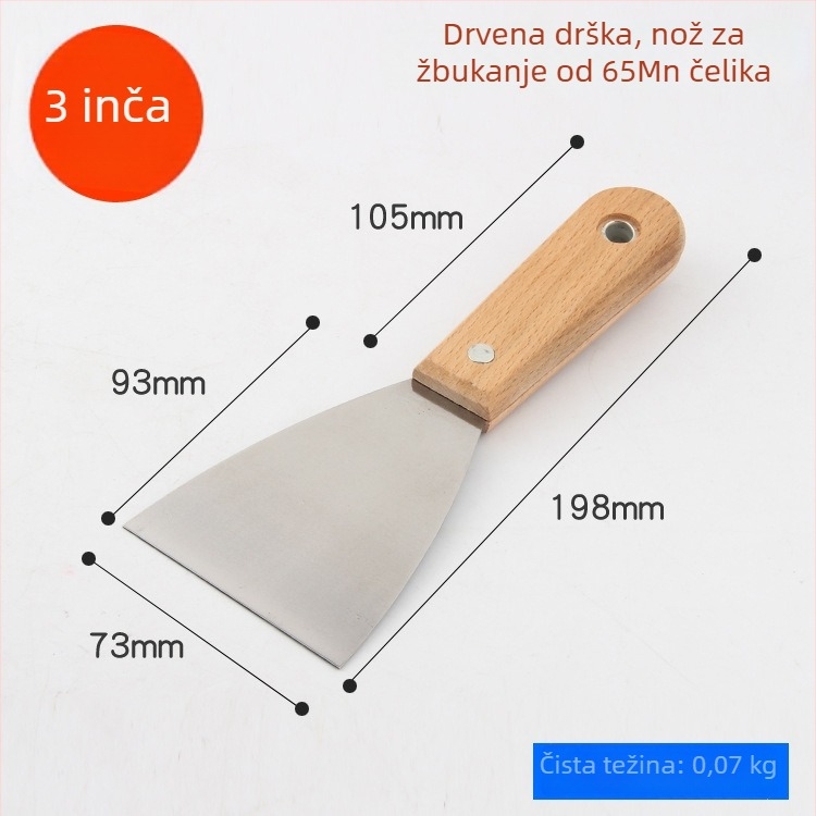 DTBD plastična špahtla za malter – škrapa za zid