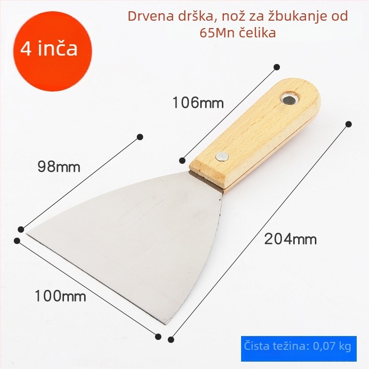 DTBD plastična špahtla za malter – škrapa za zid