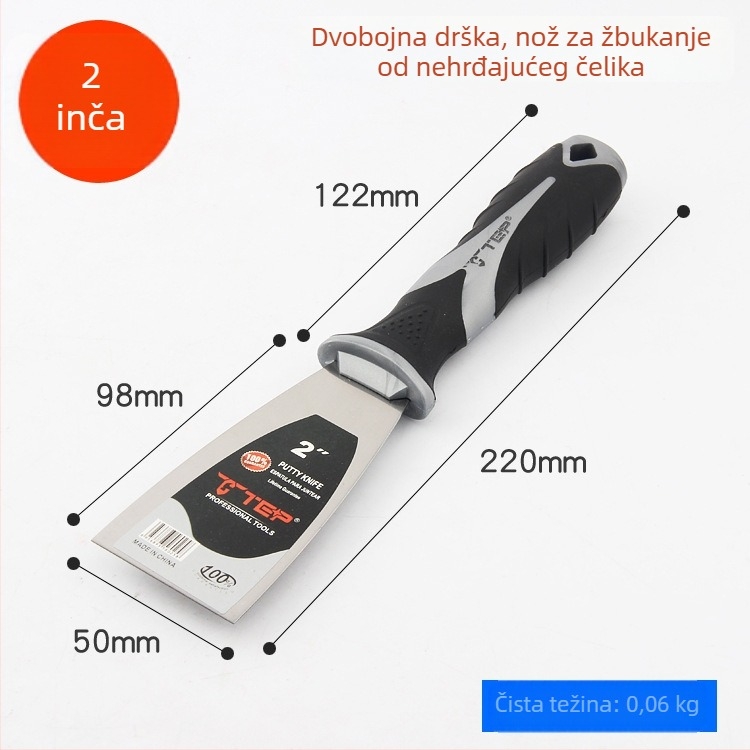 DTBD plastična špahtla za malter – škrapa za zid