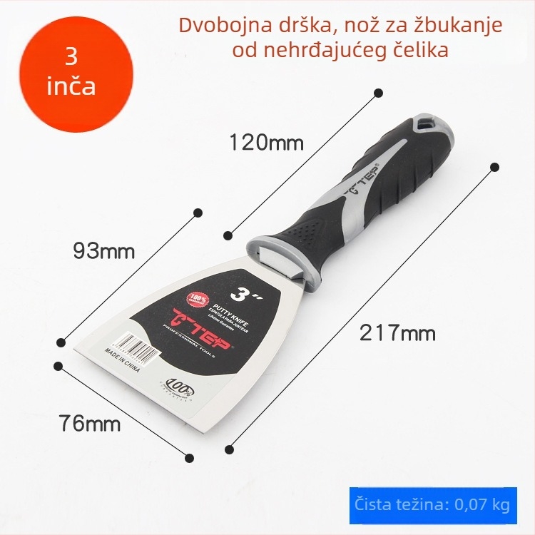 DTBD plastična špahtla za malter – škrapa za zid